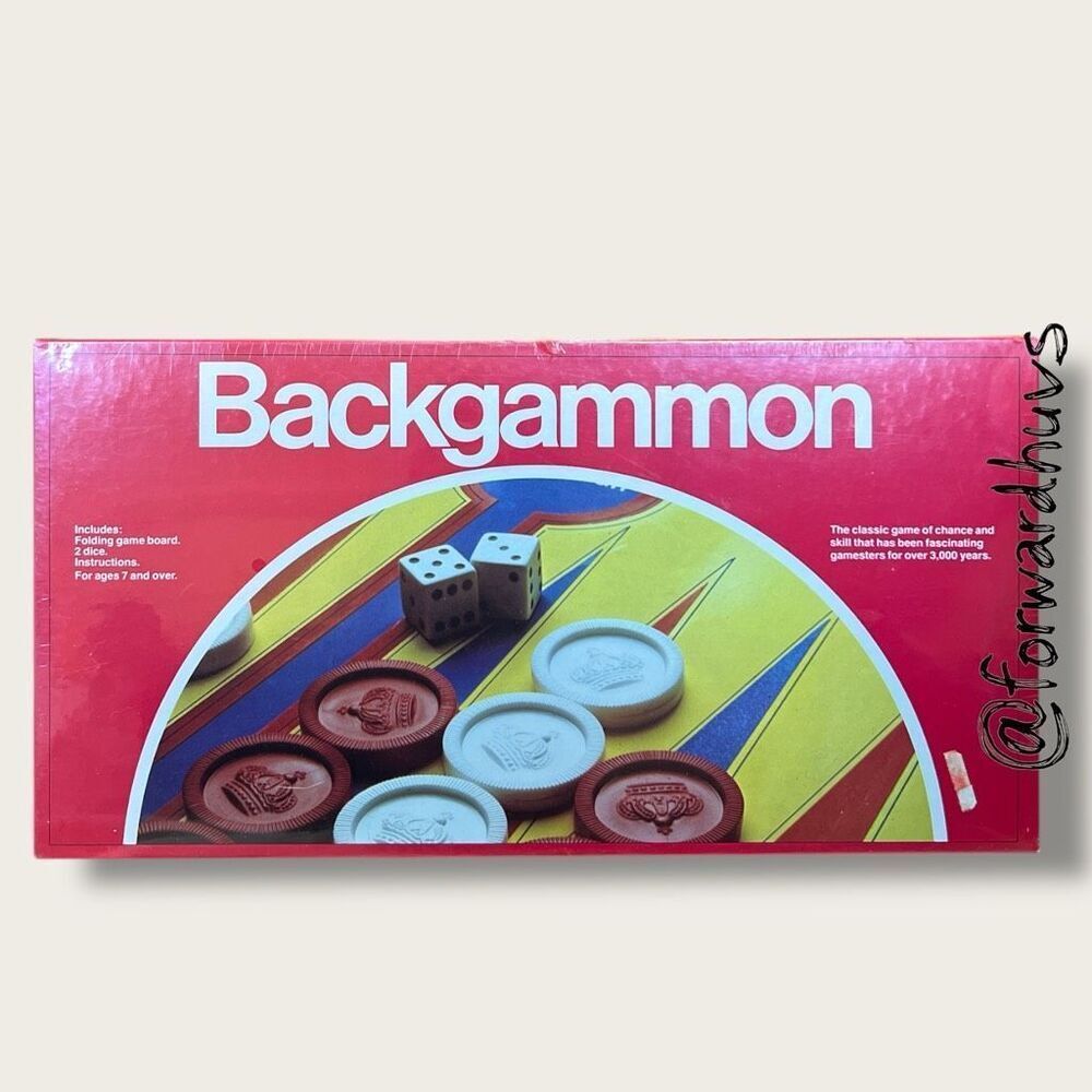 Backgammon Board Game – 1978 Edition – New Factory Sealed – Classic Strategy